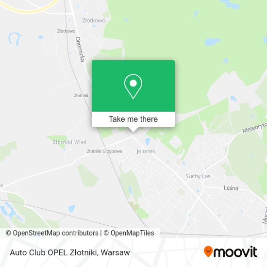 Auto Club OPEL Złotniki map