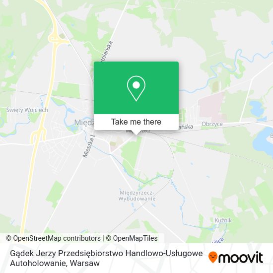 Gądek Jerzy Przedsiębiorstwo Handlowo-Usługowe Autoholowanie map