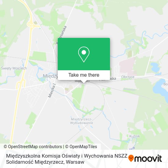 Międzyszkolna Komisja Oświaty i Wychowania NSZZ Solidarność Międzyrzecz map