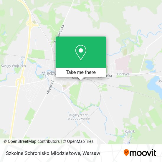 Szkolne Schronisko Młodzieżowe map