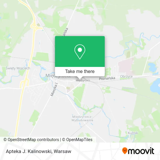 Карта Apteka J. Kalinowski