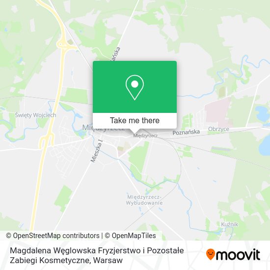 Magdalena Węglowska Fryzjerstwo i Pozostałe Zabiegi Kosmetyczne map