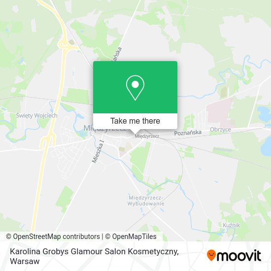 Karolina Grobys Glamour Salon Kosmetyczny map