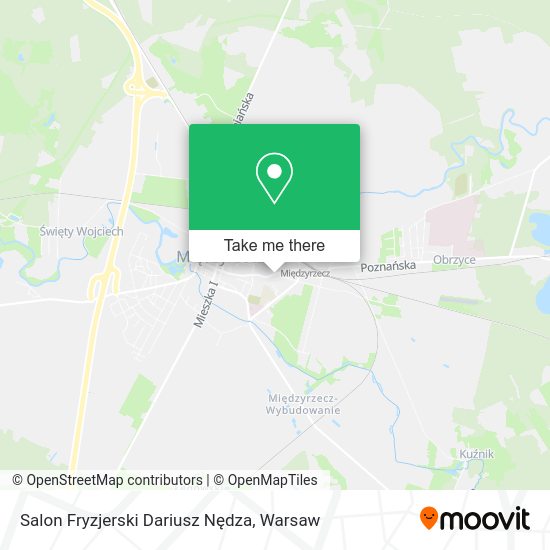 Salon Fryzjerski Dariusz Nędza map