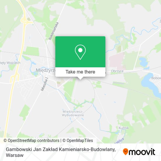 Gambowski Jan Zakład Kamieniarsko-Budowlany map