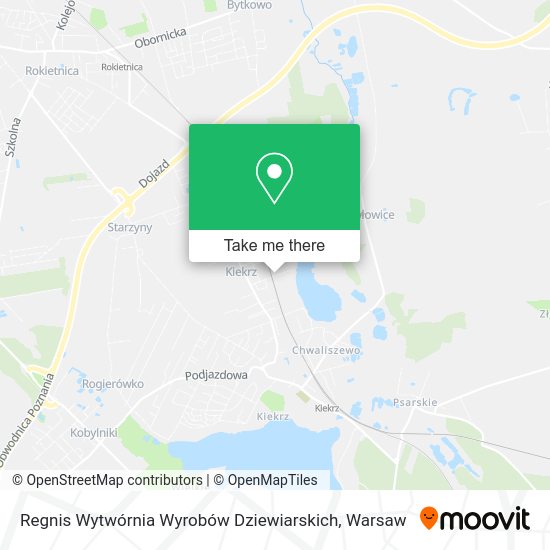 Карта Regnis Wytwórnia Wyrobów Dziewiarskich