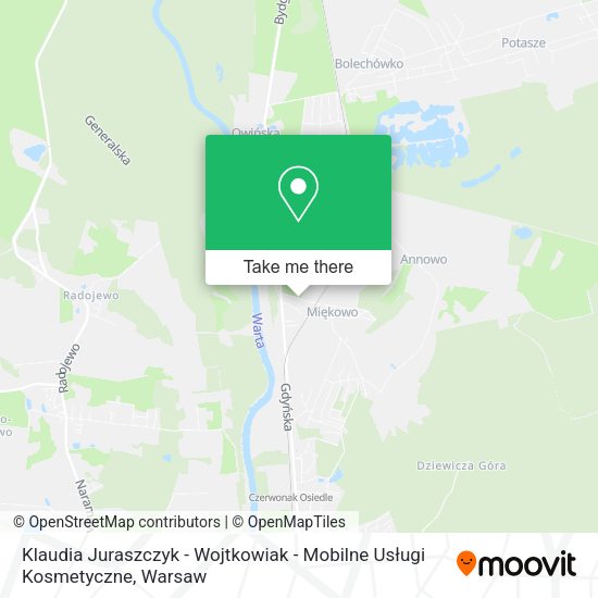 Klaudia Juraszczyk - Wojtkowiak - Mobilne Usługi Kosmetyczne map