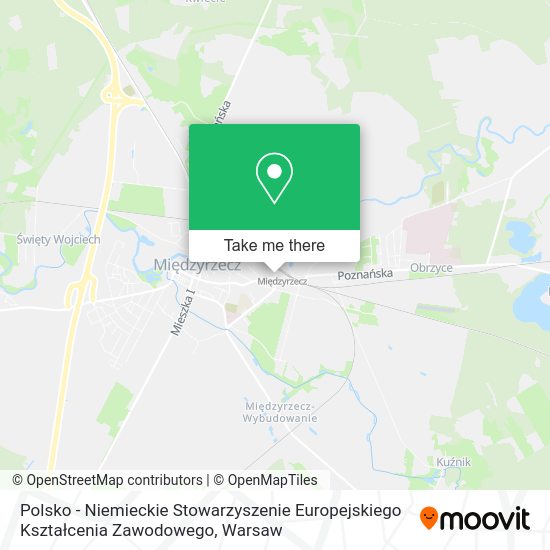 Polsko - Niemieckie Stowarzyszenie Europejskiego Kształcenia Zawodowego map