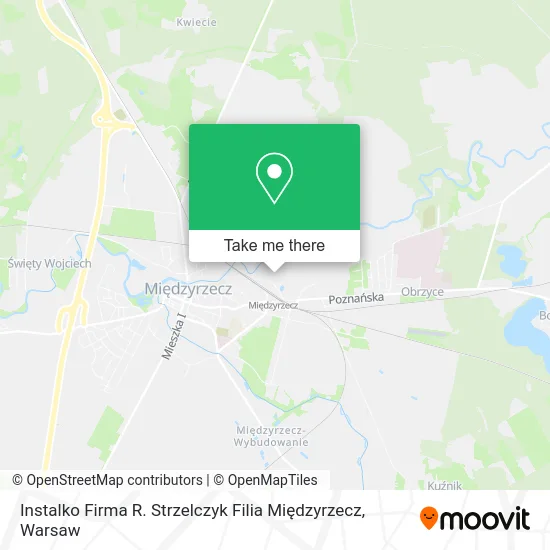 Instalko Firma R. Strzelczyk Filia Międzyrzecz map