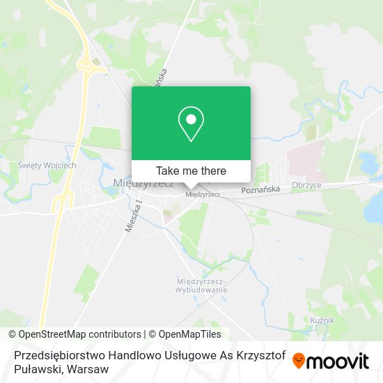 Przedsiębiorstwo Handlowo Usługowe As Krzysztof Puławski map