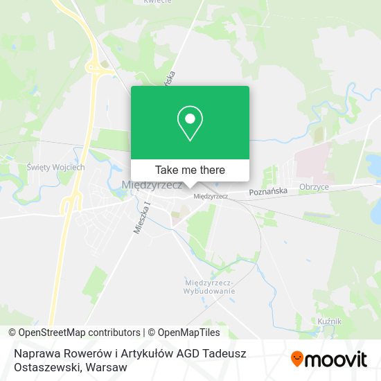 Naprawa Rowerów i Artykułów AGD Tadeusz Ostaszewski map