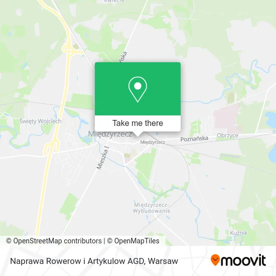 Карта Naprawa Rowerow i Artykulow AGD