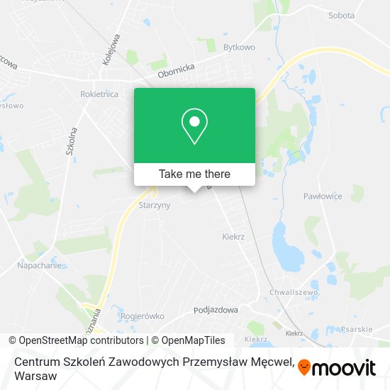 Centrum Szkoleń Zawodowych Przemysław Męcwel map