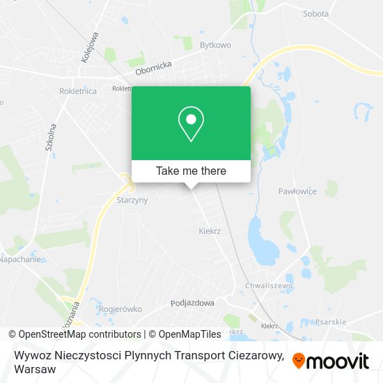 Карта Wywoz Nieczystosci Plynnych Transport Ciezarowy