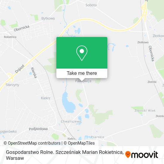 Gospodarstwo Rolne. Szcześniak Marian Rokietnica map