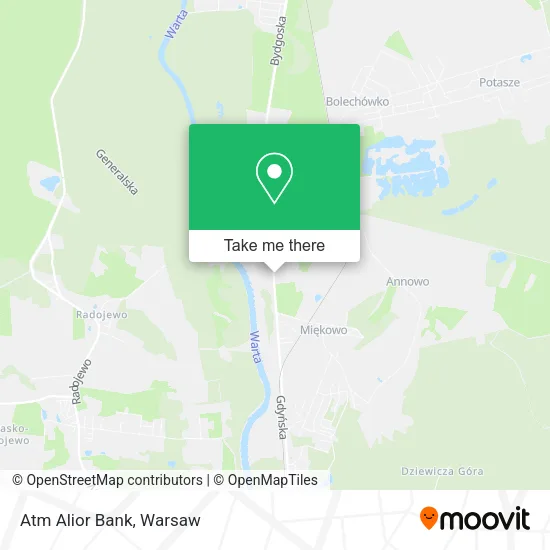 Карта Atm Alior Bank