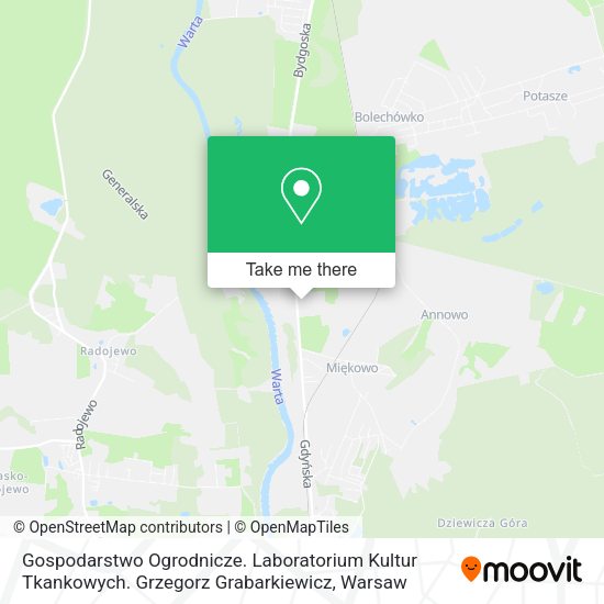 Gospodarstwo Ogrodnicze. Laboratorium Kultur Tkankowych. Grzegorz Grabarkiewicz map