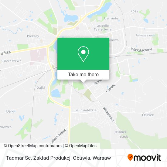 Tadmar Sc. Zakład Produkcji Obuwia map