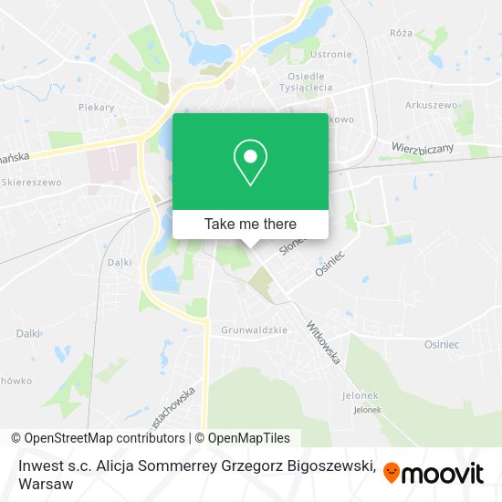 Inwest s.c. Alicja Sommerrey Grzegorz Bigoszewski map