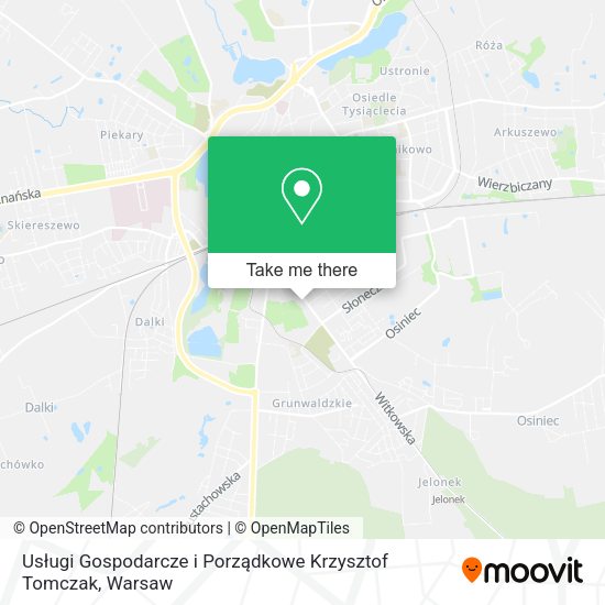 Usługi Gospodarcze i Porządkowe Krzysztof Tomczak map