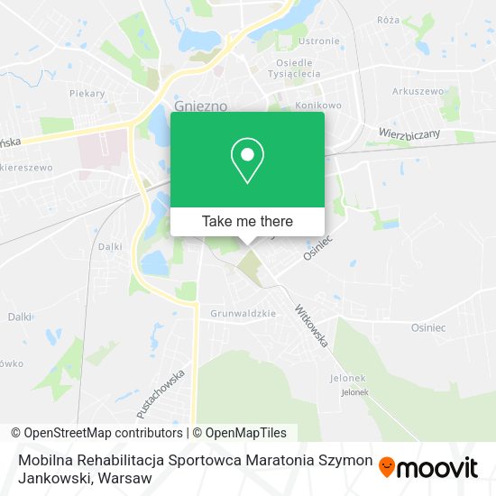 Mobilna Rehabilitacja Sportowca Maratonia Szymon Jankowski map