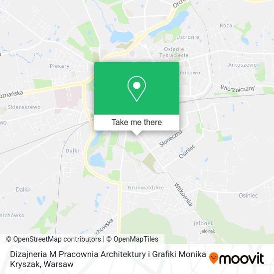 Dizajneria M Pracownia Architektury i Grafiki Monika Kryszak map