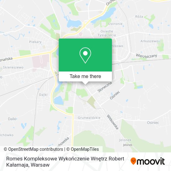 Romes Kompleksowe Wykończenie Wnętrz Robert Kałamaja map