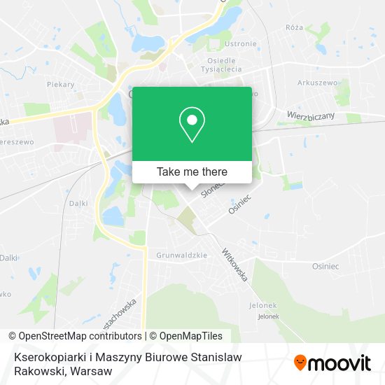 Kserokopiarki i Maszyny Biurowe Stanislaw Rakowski map