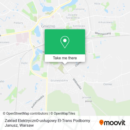 Zakład Elektryczn0-usługowy El-Trans Podborny Janusz map