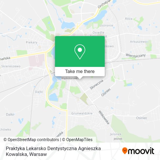 Praktyka Lekarsko Dentystyczna Agnieszka Kowalska map