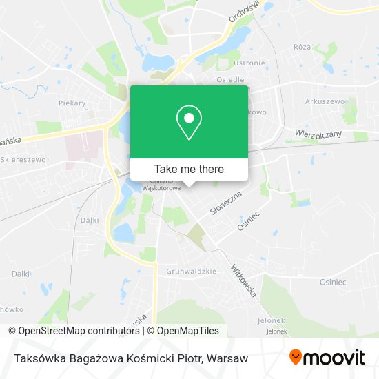 Taksówka Bagażowa Kośmicki Piotr map