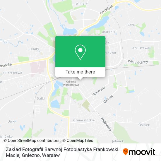 Zakład Fotografii Barwnej Fotoplastyka Frankowski Maciej Gniezno map