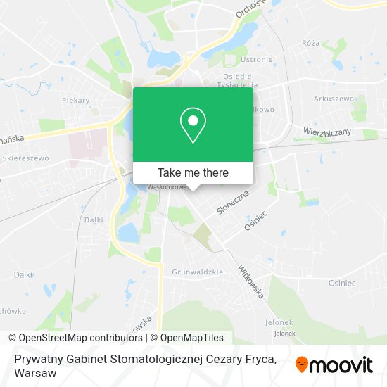 Prywatny Gabinet Stomatologicznej Cezary Fryca map