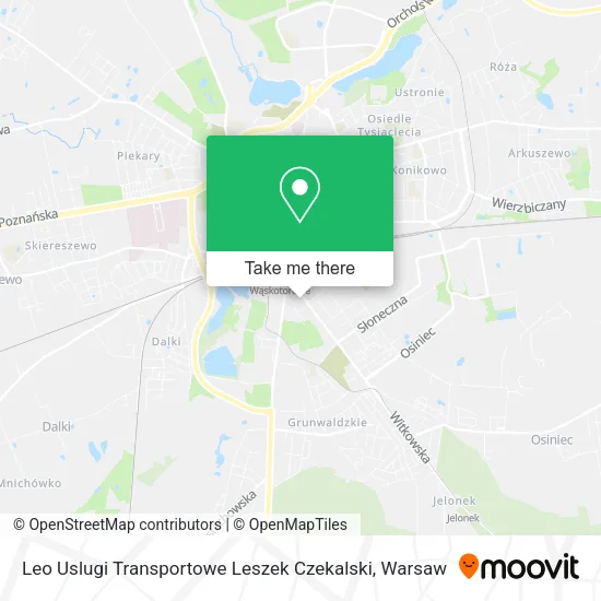 Карта Leo Uslugi Transportowe Leszek Czekalski