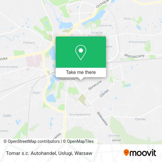 Tomar s.c. Autohandel, Usługi map