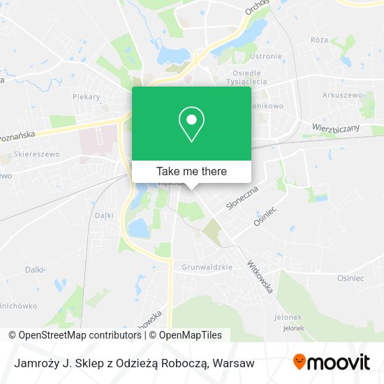 Jamroży J. Sklep z Odzieżą Roboczą map