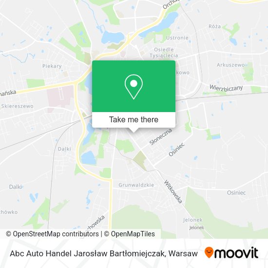 Abc Auto Handel Jarosław Bartłomiejczak map