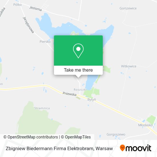 Zbigniew Biedermann Firma Elektrobram map