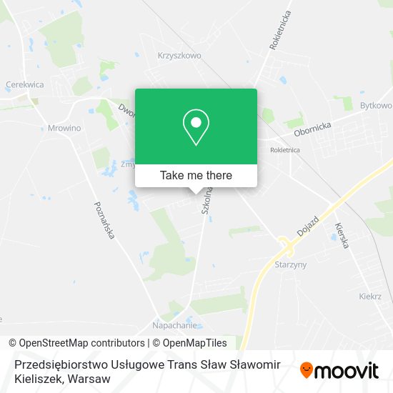 Przedsiębiorstwo Usługowe Trans Sław Sławomir Kieliszek map