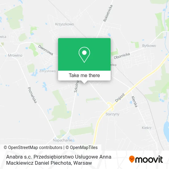 Anabra s.c. Przedsiębiorstwo Usługowe Anna Mackiewicz Daniel Piechota map