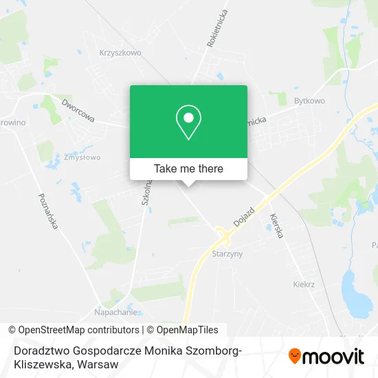 Карта Doradztwo Gospodarcze Monika Szomborg-Kliszewska
