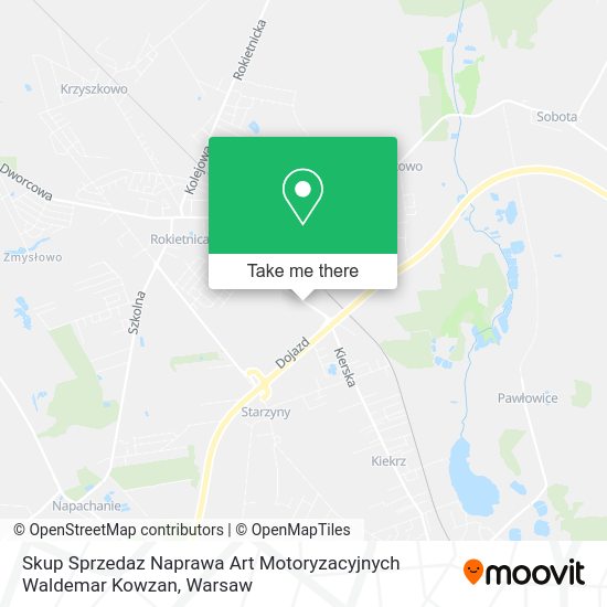 Skup Sprzedaz Naprawa Art Motoryzacyjnych Waldemar Kowzan map