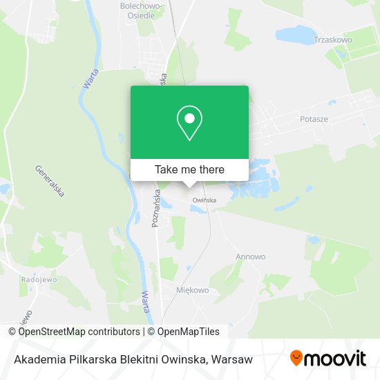 Akademia Pilkarska Blekitni Owinska map