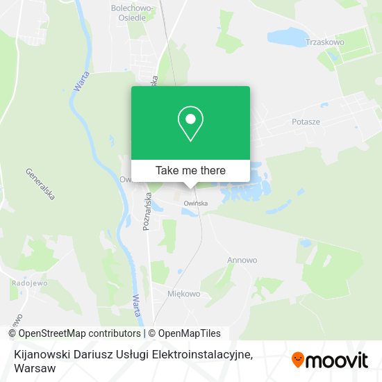 Kijanowski Dariusz Usługi Elektroinstalacyjne map