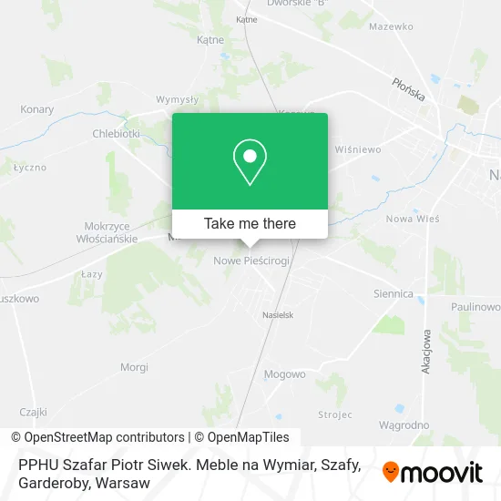 PPHU Szafar Piotr Siwek. Meble na Wymiar, Szafy, Garderoby map