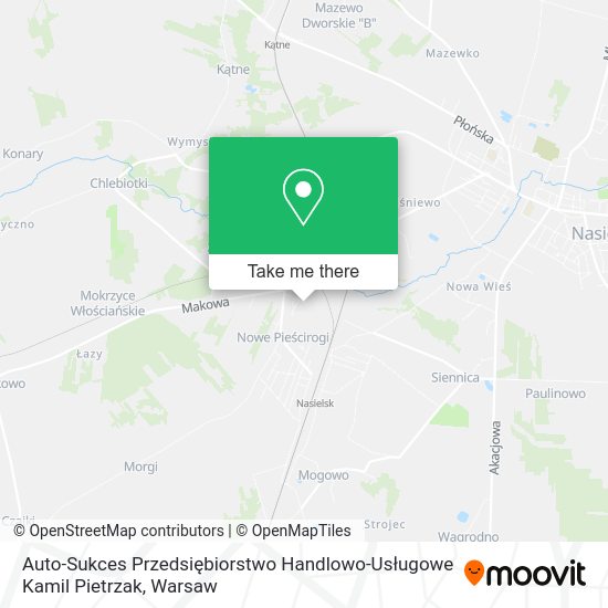 Auto-Sukces Przedsiębiorstwo Handlowo-Usługowe Kamil Pietrzak map