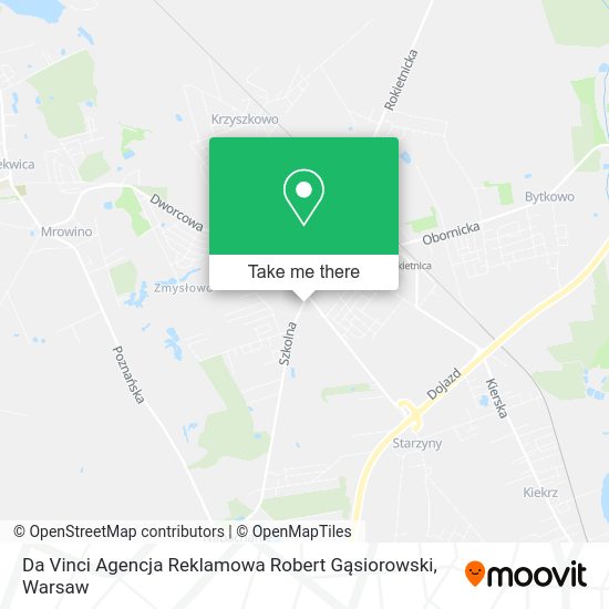 Da Vinci Agencja Reklamowa Robert Gąsiorowski map