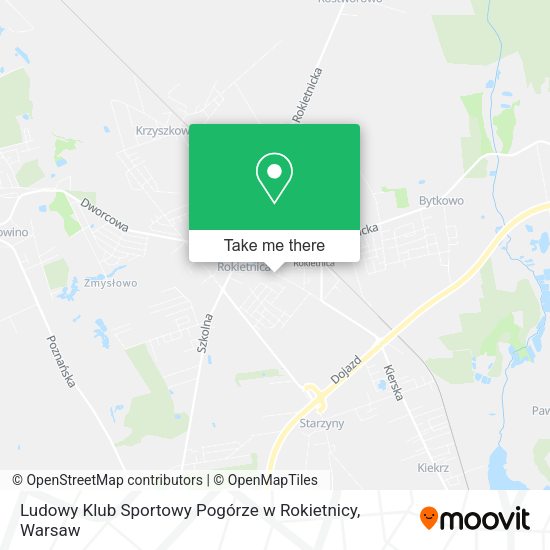 Ludowy Klub Sportowy Pogórze w Rokietnicy map