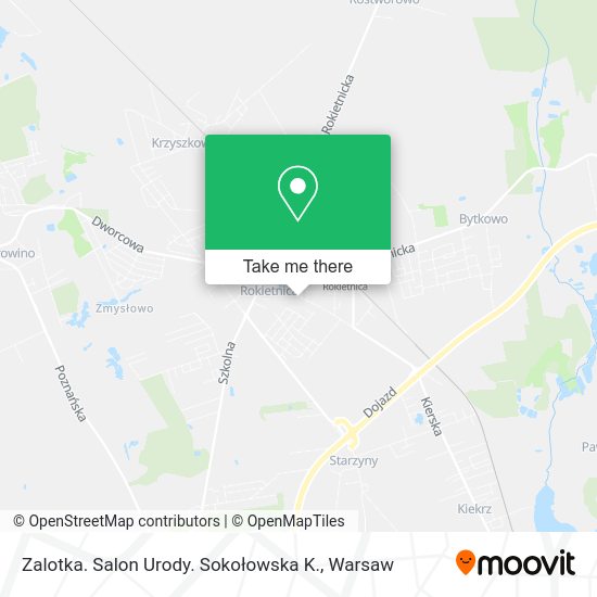 Zalotka. Salon Urody. Sokołowska K. map