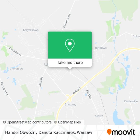 Handel Obwoźny Danuta Kaczmarek map